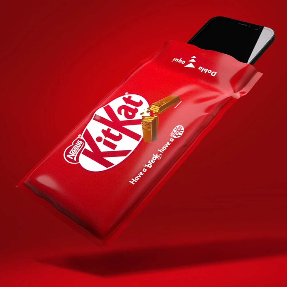 KitKat Break Mode - empaque con jaula de Faraday